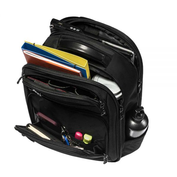 Σακίδιο πλάτης επαγγελματικό μαύρο POLO Cubic  Backpack 902035 Black