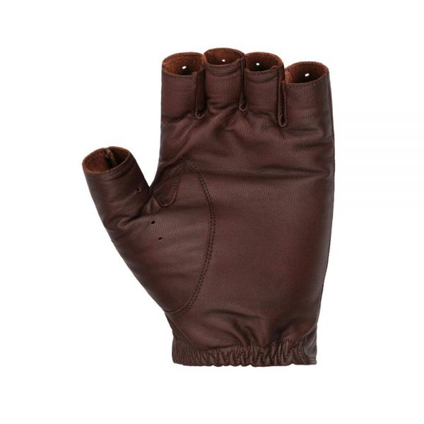 Γάντια ανδρικά δερμάτινα με κομμένα δάχτυλα καφέ Stetson Summer Gloves Goat Nappa  Brown