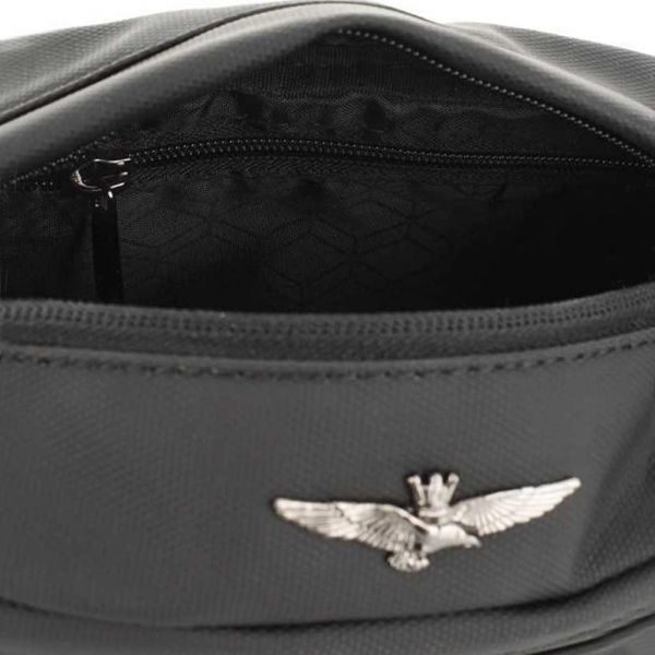 Τσαντάκι μέσης μαύρο Aeronautica Militare Helix Waist Bag Black