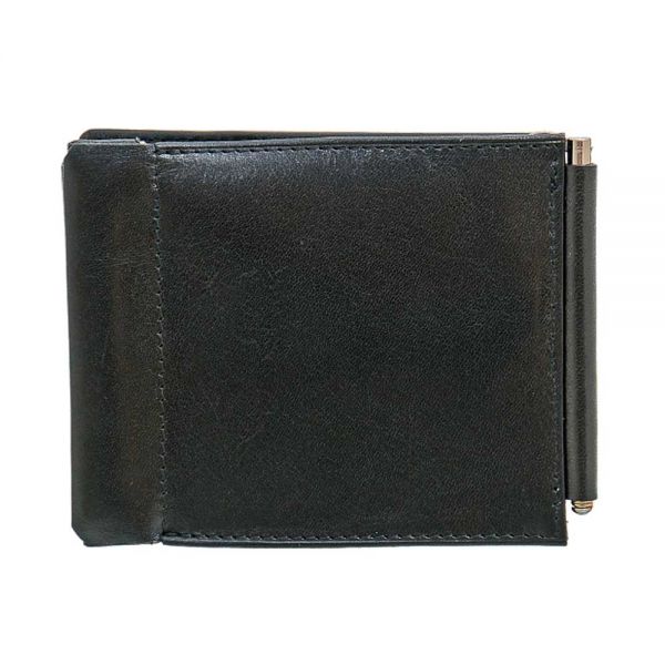 Leather Bank Note Wallet Marta Ponti Tagus Wallet Black