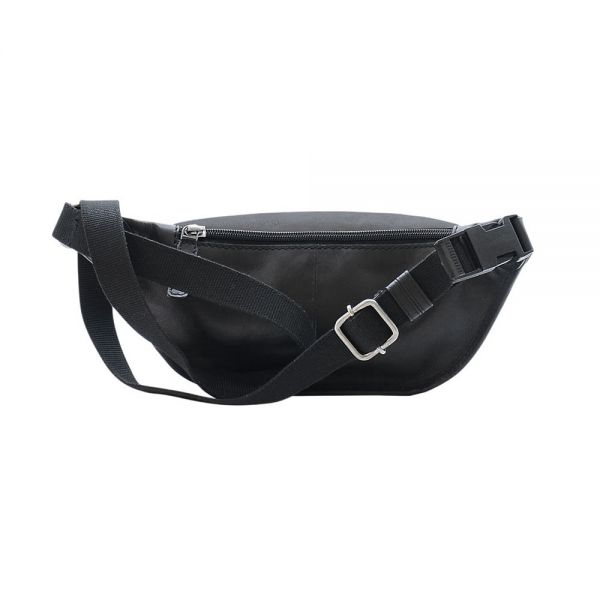 Τσαντάκι μέσης δερμάτινο μαύρο Dakar Spray Leather  Waist Bag Black