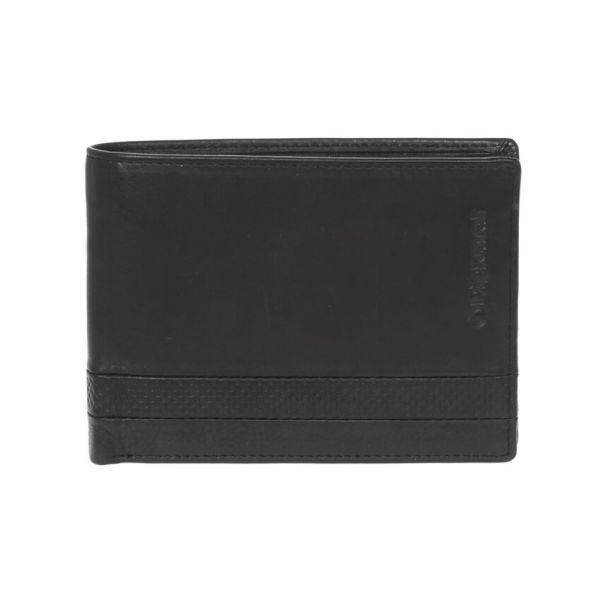 Leather Horizontal Wallet Diplomat MN 438 Black