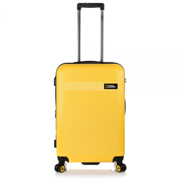 Βαλίτσα σκληρή  μεσαία επεκτάσιμη κίτρινη National Geographic Aerodrome M 60 x 46 x 27 cm