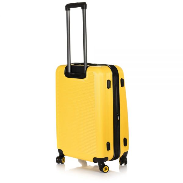 Medium Hard Expandable Luggage 4 Wheels National Geographic Aerodrome M Yellow 60 x 46 x 27 cm