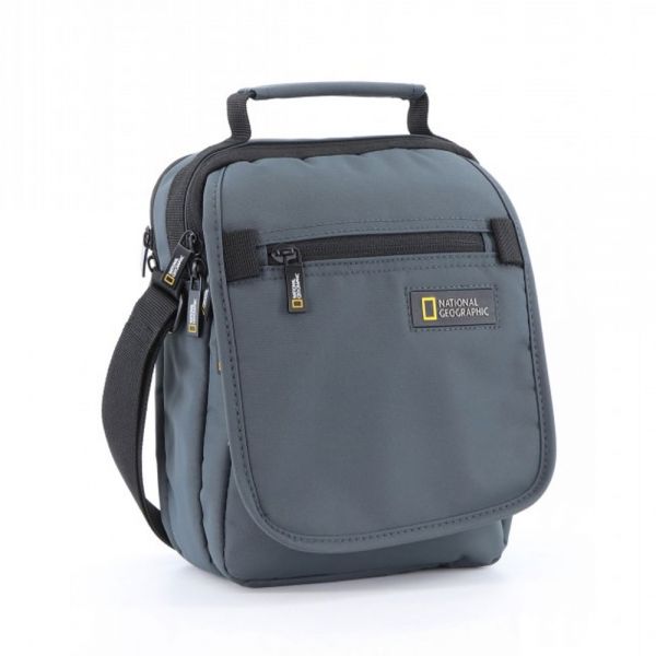 Τσάντα ώμου - χεριού ανδρική γκρι National Geographic Mutation Utility Bag With Top Handle And Flap Grey