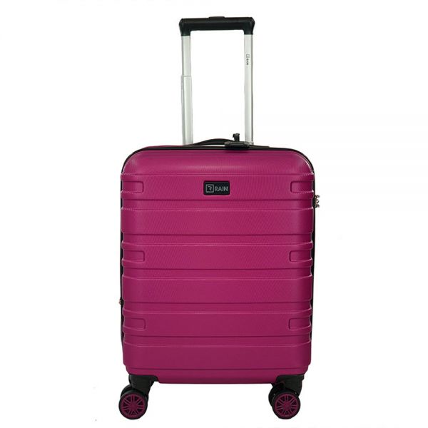 Βαλίτσα σκληρή καμπίνας επεκτάσιμη  φούξια  με 4 ρόδες Rain 4W Εxpandable RB80104 Luggage 55 cm Fuchsia
