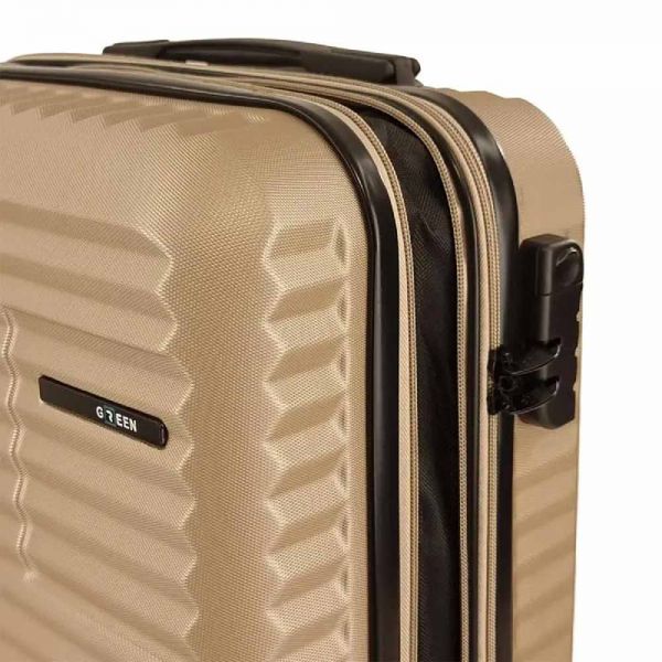 Cabin Hard Expandable Luggage 4 Wheels Green RB8071C 55 cm Gold