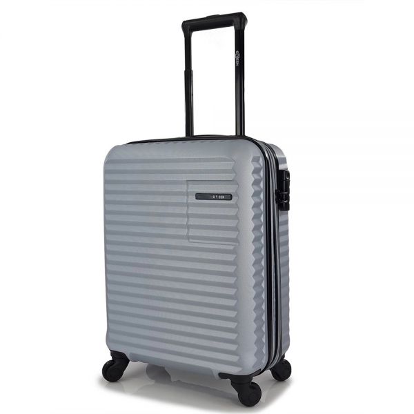 Cabin Hard Expandable Luggage 4 Wheels Green RB8071C 55 cm Silver