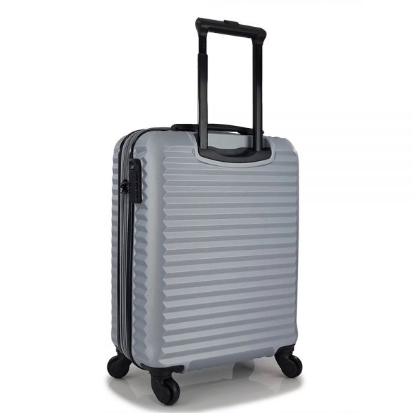 Cabin Hard Expandable Luggage 4 Wheels Green RB8071C 55 cm Silver