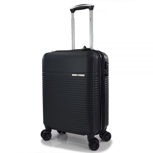 Cabin Hard Expandable Luggage 4 Wheels Rain RB8089 55 cm Black