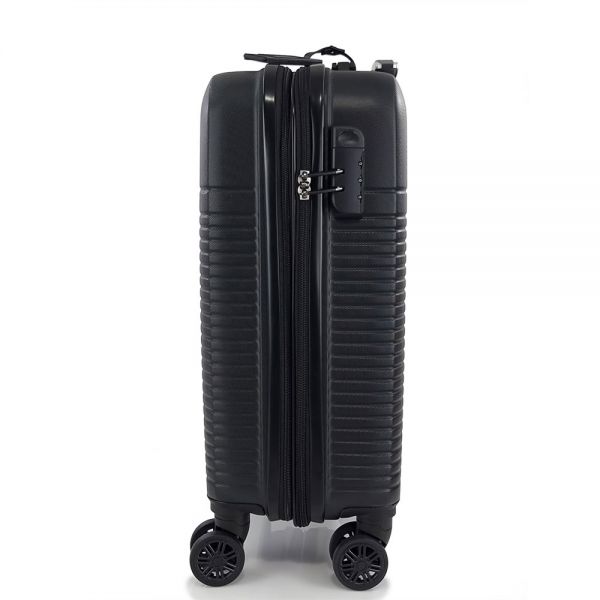 Cabin Hard Expandable Luggage 4 Wheels Rain RB8089 55 cm Black