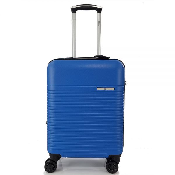 Cabin Hard Expandable Luggage 4 Wheels Rain RB8089 55 cm Blue