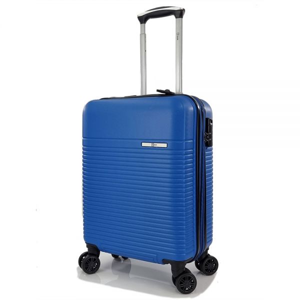 Cabin Hard Expandable Luggage 4 Wheels Rain RB8089 55 cm Blue