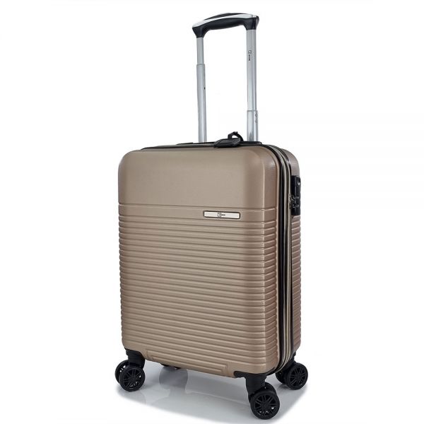 Cabin Hard Expandable Luggage 4 Wheels Rain RB9089 55 cm Gold