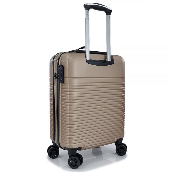 Cabin Hard Expandable Luggage 4 Wheels Rain RB9089 55 cm Gold