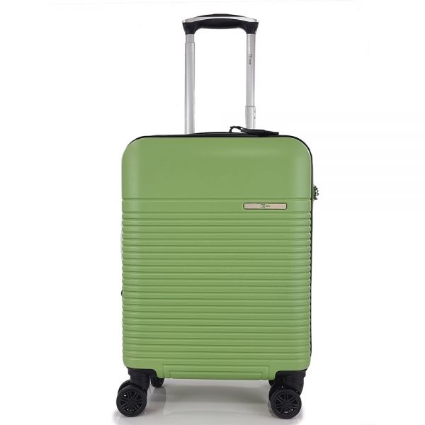 Cabin Hard Expandable Luggage 4 Wheels Rain RB8089 55 cm Green