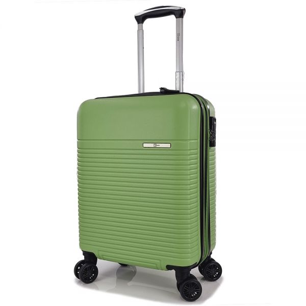 Cabin Hard Expandable Luggage 4 Wheels Rain RB8089 55 cm Green