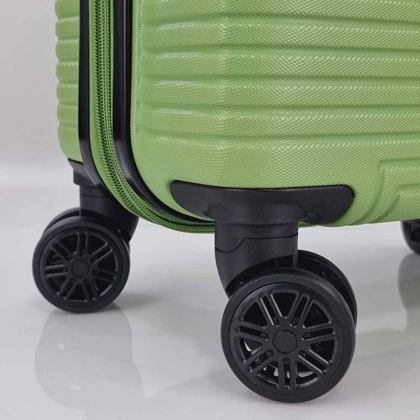 Cabin Hard Expandable Luggage 4 Wheels Rain RB8089 55 cm Green