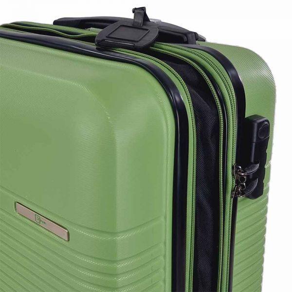 Cabin Hard Expandable Luggage 4 Wheels Rain RB8089 55 cm Green