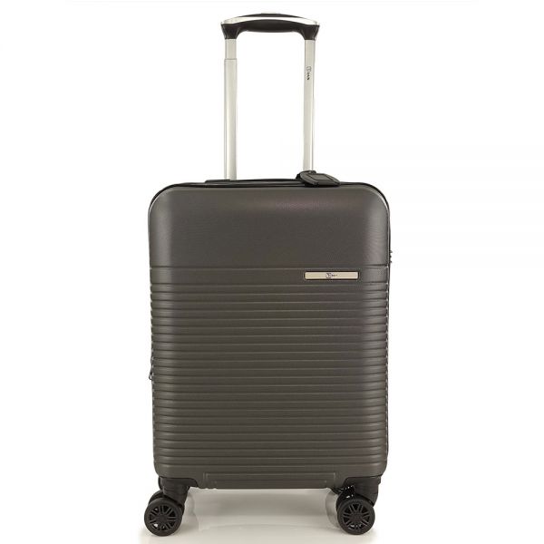 Βαλίτσα σκληρή καμπίνας επεκτάσιμη γκρι με 4 ρόδες Rain 4W Εxpandable RB9089 Luggage 55 cm Grey