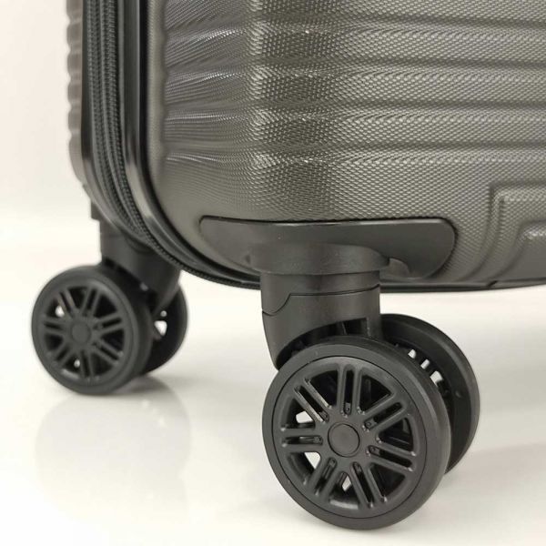 Βαλίτσα σκληρή καμπίνας επεκτάσιμη γκρι με 4 ρόδες Rain 4W Εxpandable RB9089 Luggage 55 cm Grey