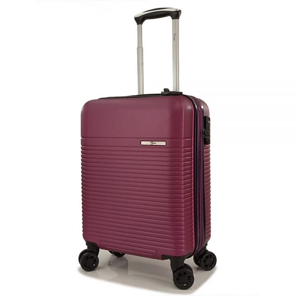 Cabin Hard Expandable Luggage 4 Wheels Rain RB8089 55 cm Purple