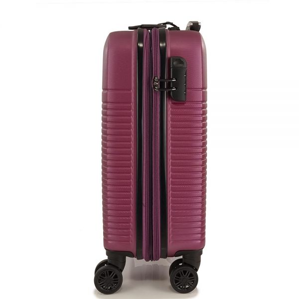 Cabin Hard Expandable Luggage 4 Wheels Rain RB8089 55 cm Purple