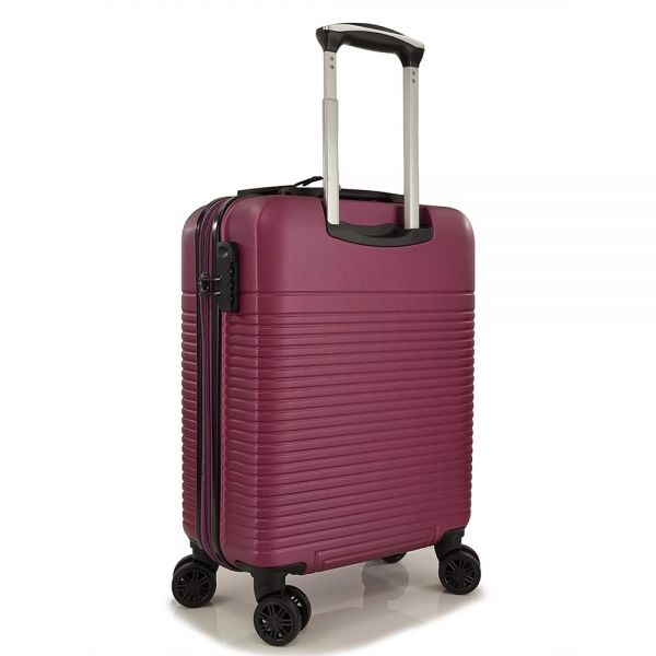 Βαλίτσα σκληρή καμπίνας επεκτάσιμη μωβ  με 4 ρόδες Rain 4W Εxpandable RB8089 Luggage 55 cm Purple