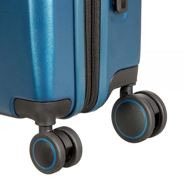 Small Hard Expandable Luggage 4 Wheels  Verage Freeland Blue VG20062-19