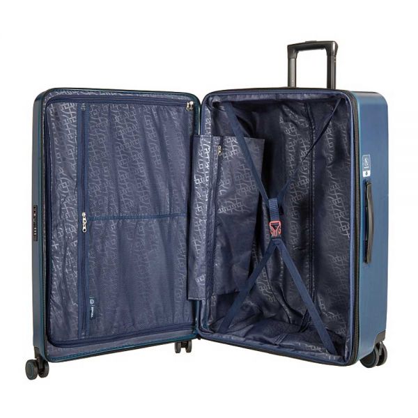 Βαλίτσα σκληρή  μεγάλη επεκτάσιμη μπλε με 4 ρόδες Verage Freeland Expandable 4w Spinner L Luggage Blue VG20062-29