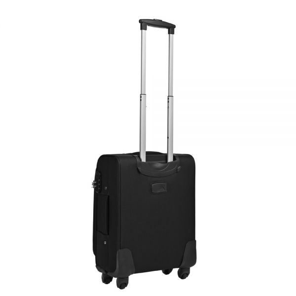 Cabin Soft Luggage 4 Wheels Diplomat Rome S Black