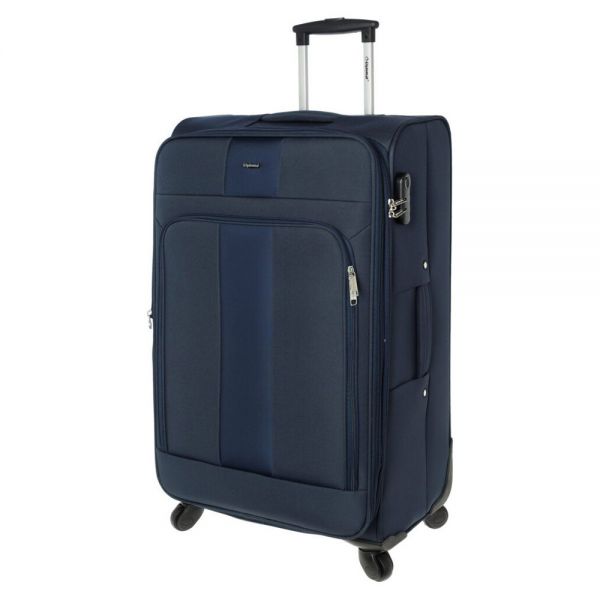 Large Soft Luggage 4 Wheels Diplomat Rome L Blue