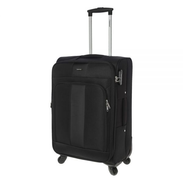 Medium Soft Luggage 4 Wheels Diplomat Rome M Black