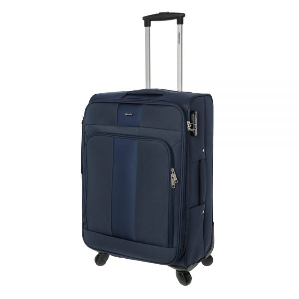 Medium Soft Luggage 4 Wheels Diplomat Rome M Blue