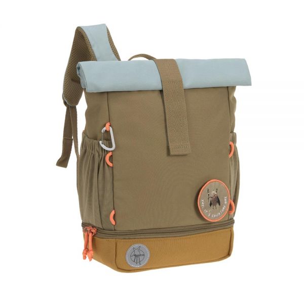 Σακίδιο πλάτης παιδικό χακί Lässig Mini Rolltop Nature Backpack Khaki