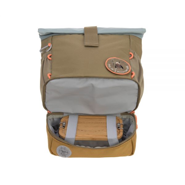 Σακίδιο πλάτης παιδικό χακί Lässig Mini Rolltop Nature Backpack Khaki