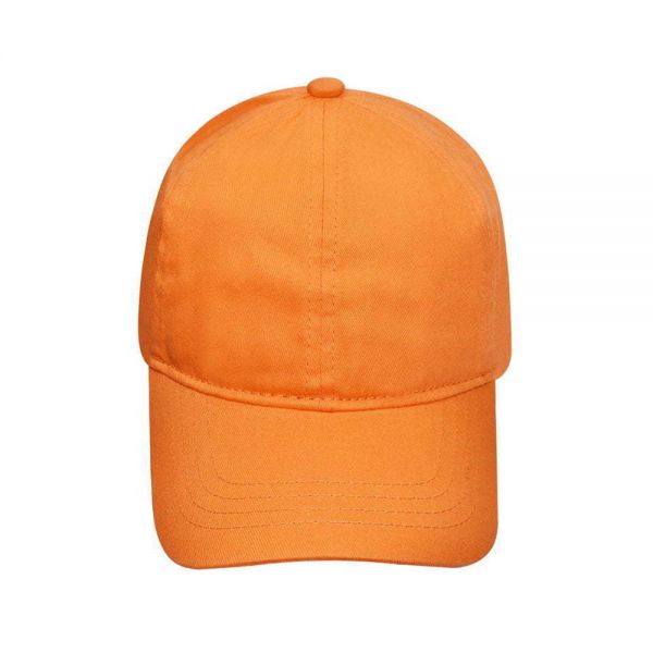 Καπέλο παιδικό καλοκαιρινό τζόκεϊ βαμβακερό πορτοκαλί