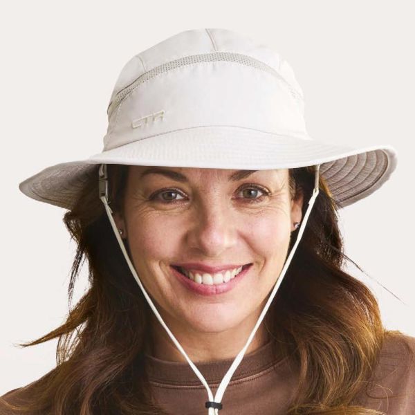 Summer Ladies Boonie Hat With UV Protection CTR Summit Light Grey