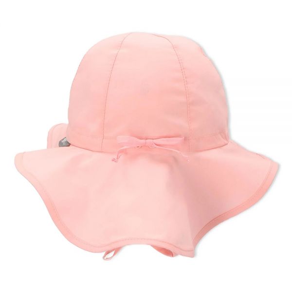 Καπέλο καλοκαιρινό βαμβακερό σομόν με αντηλιακή προστασία Sterntaler Flapper Hat