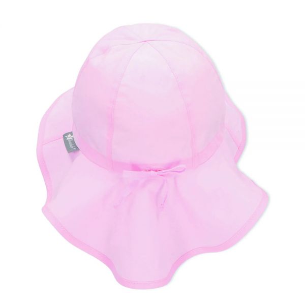 Καπέλο καλοκαιρινό βαμβακερό ροζ με αντηλιακή προστασία Sterntaler Flapper Hat