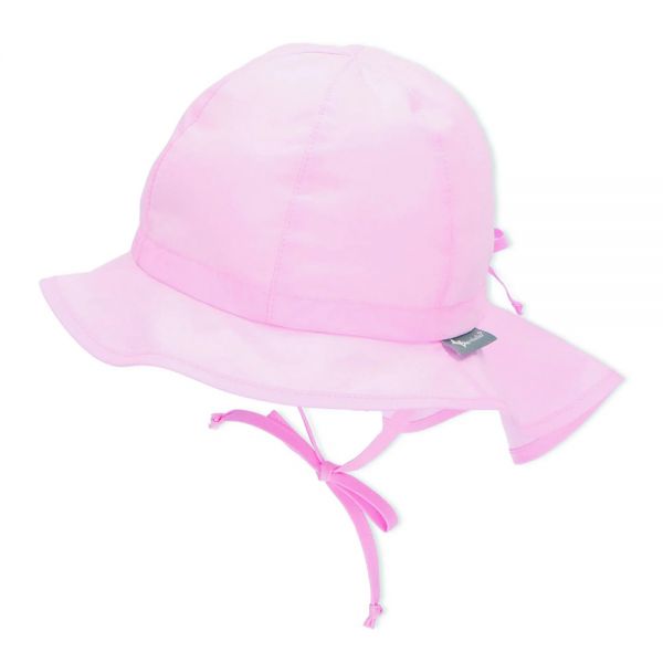 Summer Cotton Flapper Hat With UV Protection  Sterntaler Pink