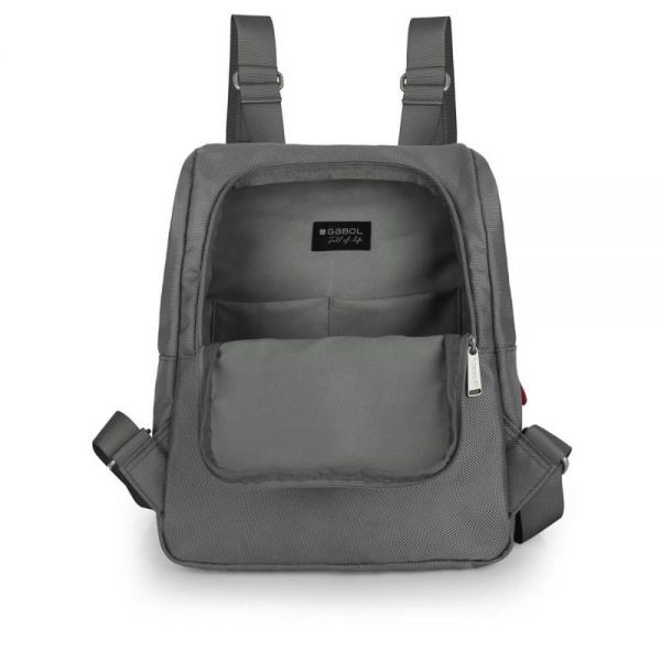 Women's Backpack Gabol Central Light Grey