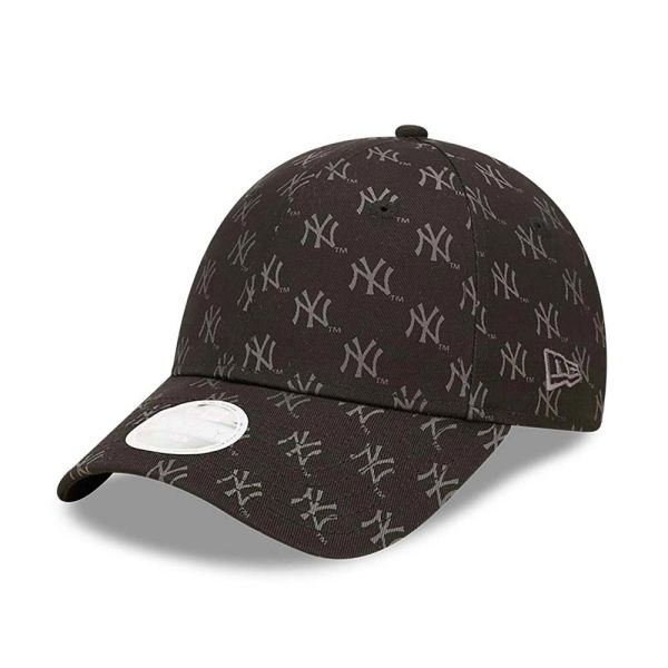 Καπέλο τζόκεϊ μαύρο New York Yankees New Era Women's Monogram 9Forty Cap Black