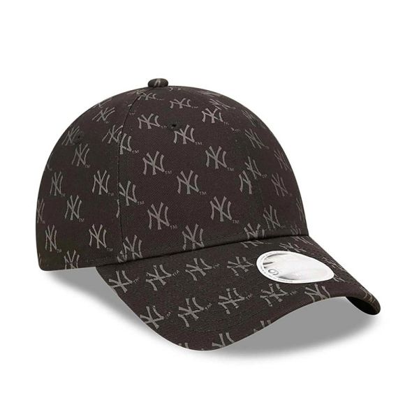 Καπέλο τζόκεϊ μαύρο New York Yankees New Era Women's Monogram 9Forty Cap Black