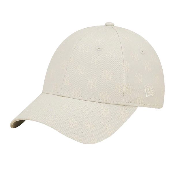 Summer Cap New York Yankees New Era Women's Monogram 9Forty Light Grey