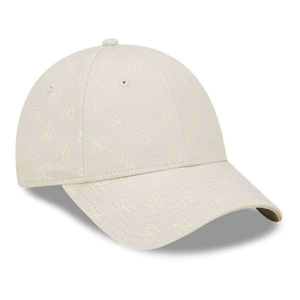 Καπέλο τζόκεϊ ανοιχτό γκρι New York Yankees New Era Women's Monogram 9Forty Cap Light Grey