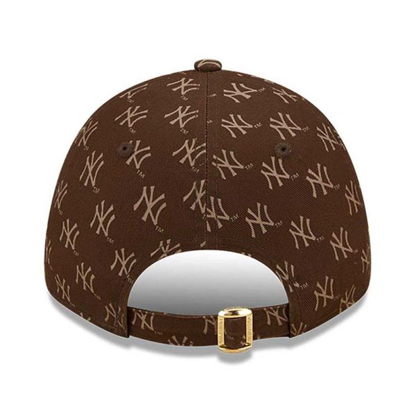 Καπέλο τζόκεϊ καφέ New York Yankees New Era Women's Monogram 9Forty Cap Brown