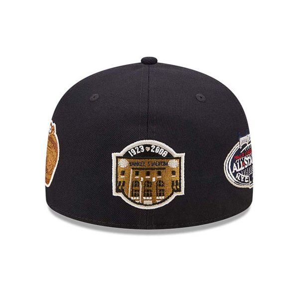 Summer Cap New York Yankees New Era 59Fifty Cooperstown Multi Patch Fitted Cap Navy