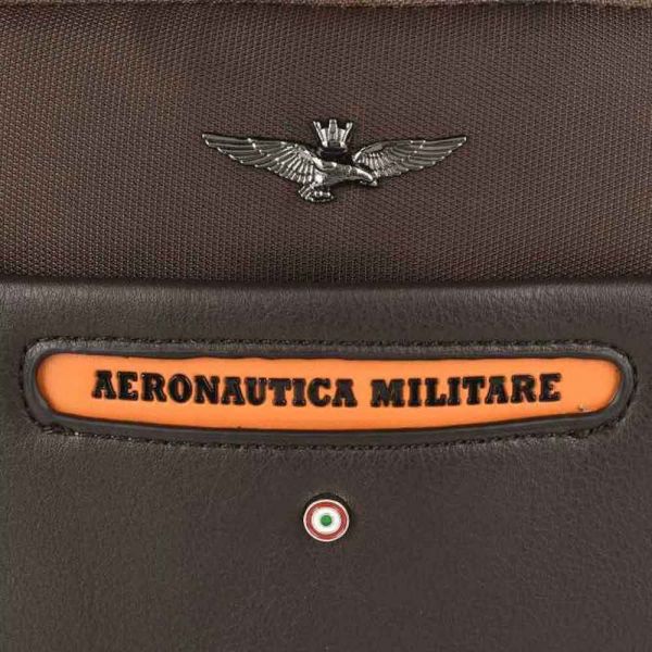 Τσαντάκι ώμου ανδρικό καφέ Aeronautica Militare Sky Shoulder Bag AM450 Brown