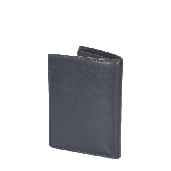 Men's Leather Vertical Wallet Beverly Hills Polo Club Black BH-936